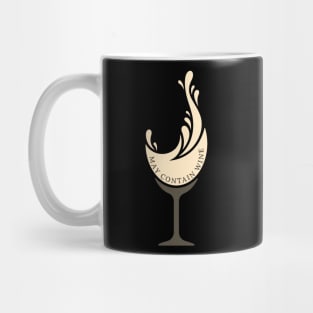 May Contain Wine, white Mug